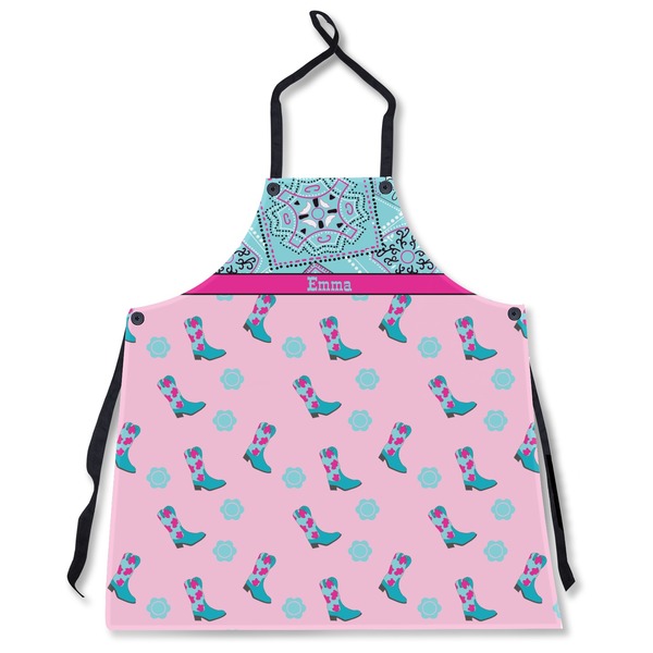 Custom Cowgirl Apron Without Pockets w/ Name or Text
