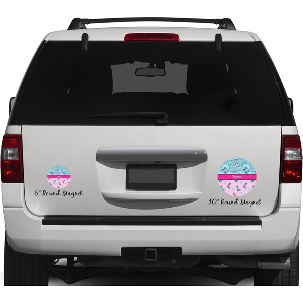 Cowgirl Personalized Car Magnets on Ford Explorer
