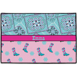Cowgirl Door Mat - 36"x24" (Personalized)