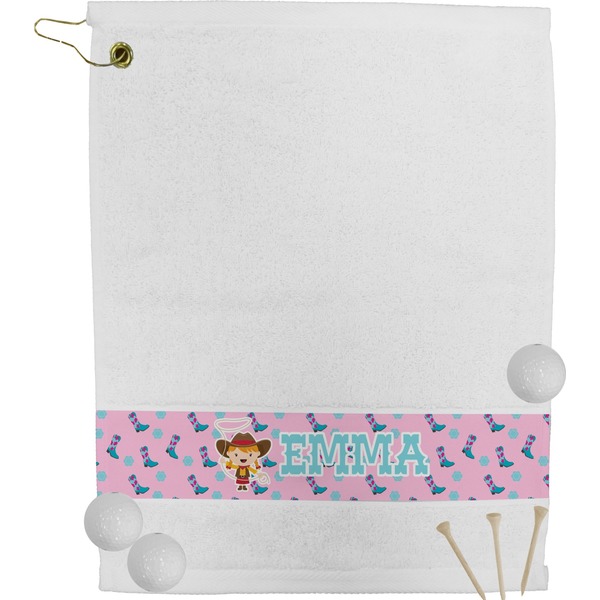 Custom Cowgirl Golf Bag Towel (Personalized)