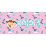Cowgirl Front License Plate (Personalized)