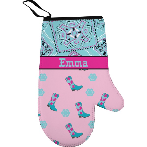 Custom Cowgirl Oven Mitt (Personalized)