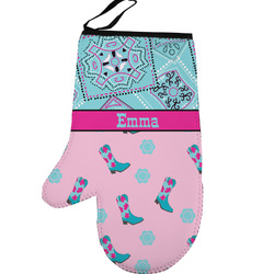 Cowgirl Left Oven Mitt (Personalized)