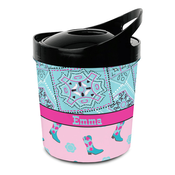 Custom Cowgirl Plastic Ice Bucket (Personalized)