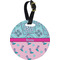 Cowgirl Plastic Luggage Tag - Round (Personalized)