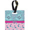 Cowgirl Plastic Luggage Tag - Square w/ Name or Text