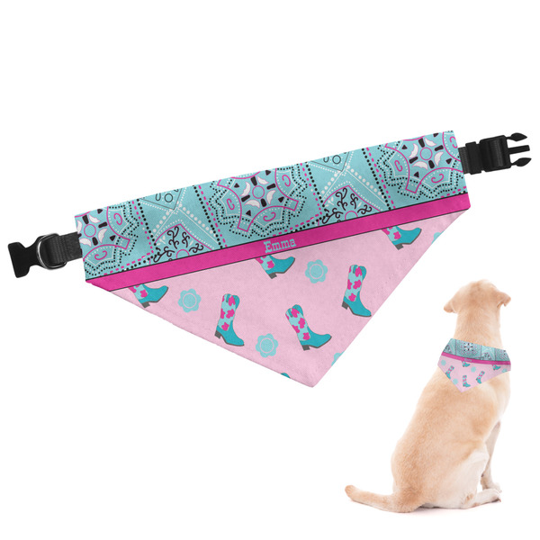 Custom Cowgirl Dog Bandana - Small (Personalized)