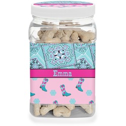 Cowgirl Dog Treat Jar (Personalized)