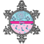 Cowgirl Vintage Snowflake Ornament (Personalized)