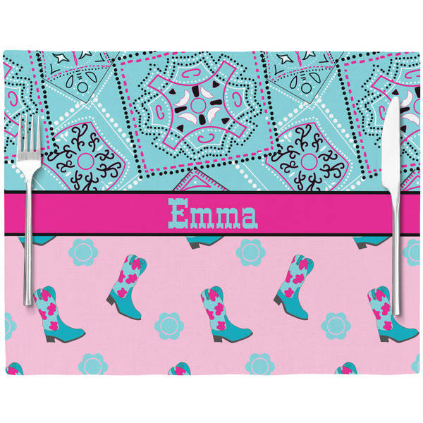 Cowgirl Placemat with Props