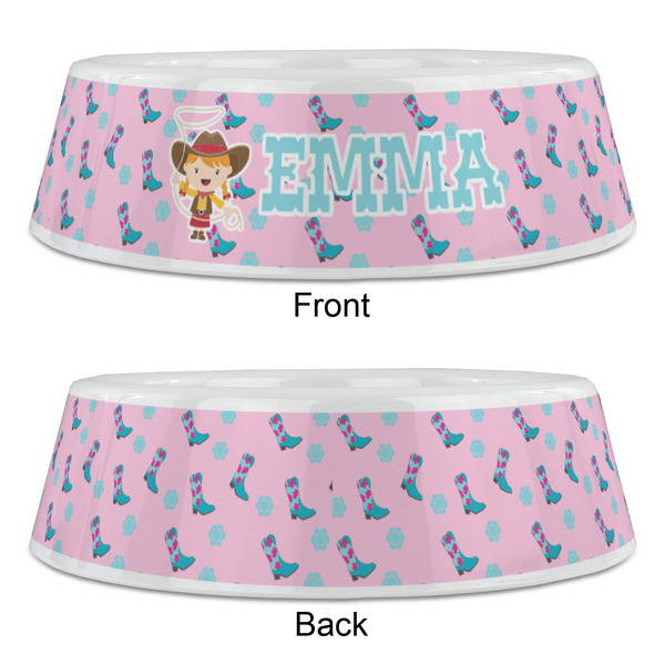Cowgirl Plastic Pet Bowls - Large - APPROVAL