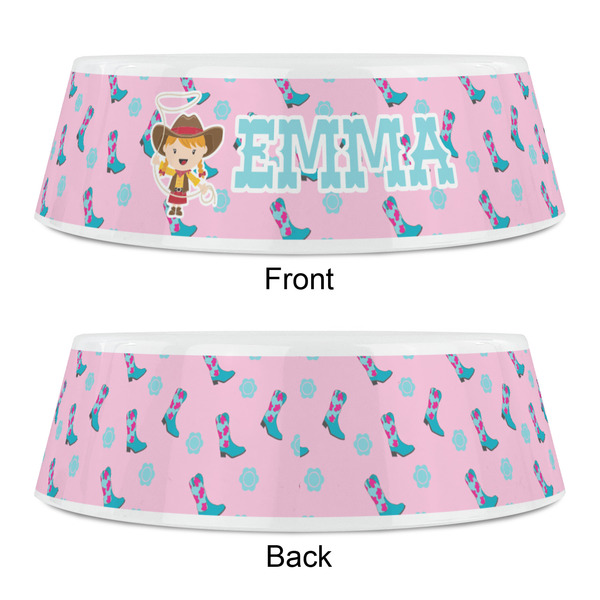 Cowgirl Plastic Pet Bowls - Small - APPROVAL