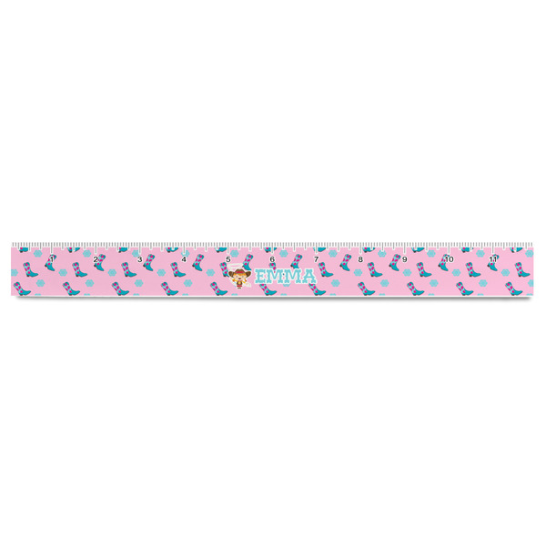 Cowgirl Plastic Ruler - 12" - FRONT