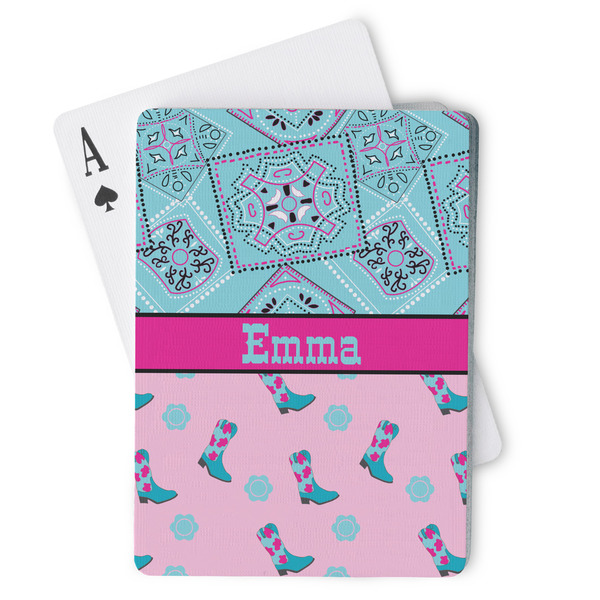 Custom Cowgirl Playing Cards (Personalized)