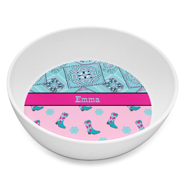 Custom Cowgirl Melamine Bowl - 8 oz (Personalized)