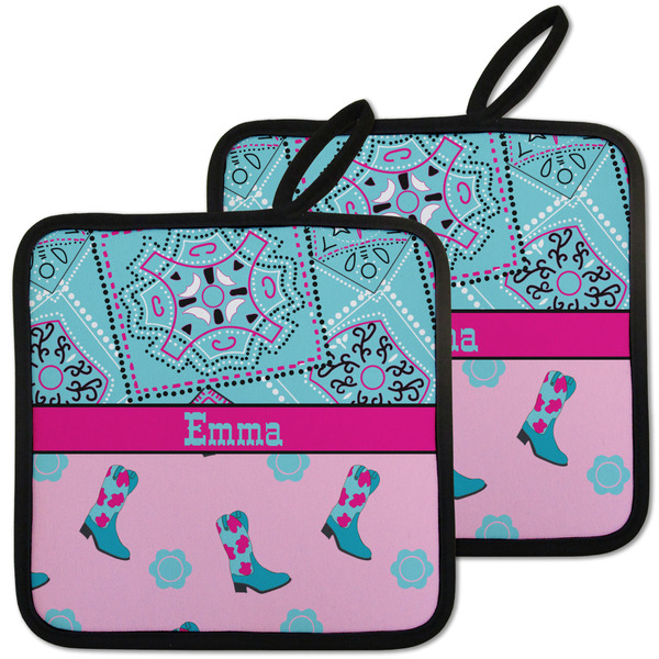 Cowgirl Pot Holders - Set of 2 MAIN