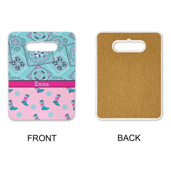 Cowgirl Rectangle Trivet with Handle - APPROVAL