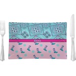 Cowgirl Rectangular Glass Lunch / Dinner Plate - Single or Set (Personalized)