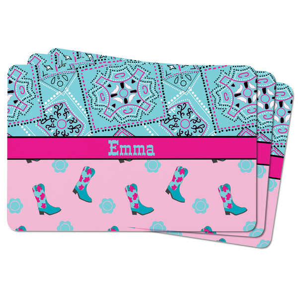 Cowgirl Rectangular Fridge Magnet - THREE