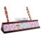 Cowgirl Red Mahogany Nameplates with Business Card Holder - Angle
