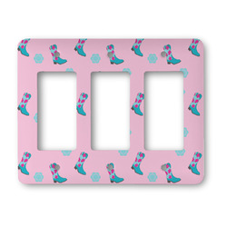 Cowgirl Rocker Style Light Switch Cover - Three Switch