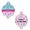 Cowgirl Round Pet Tag - Front & Back