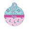 Cowgirl Round Pet Tag