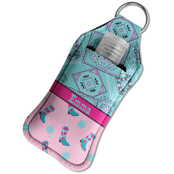 Cowgirl Sanitizer Holder Keychain - Large in Case