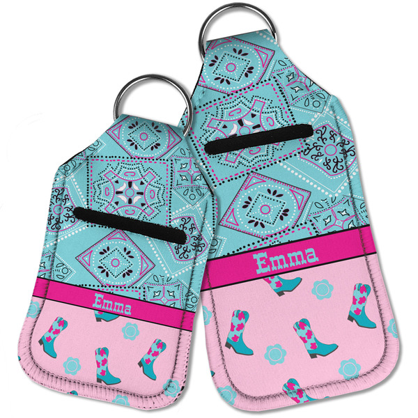 Cowgirl Sanitizer Holder Keychain - Parent Main