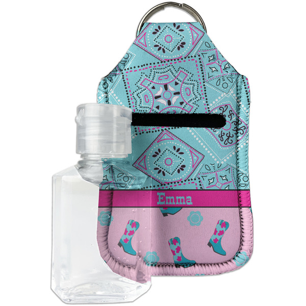 Custom Cowgirl Hand Sanitizer & Keychain Holder - Small (Personalized)