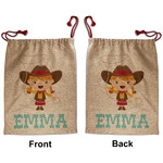 Cowgirl Santa Sack - Front & Back (Personalized)