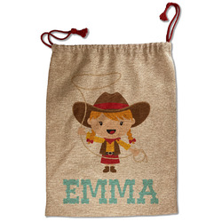 Cowgirl Santa Sack - Front (Personalized)