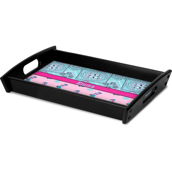 Cowgirl Serving Tray Black - Corner