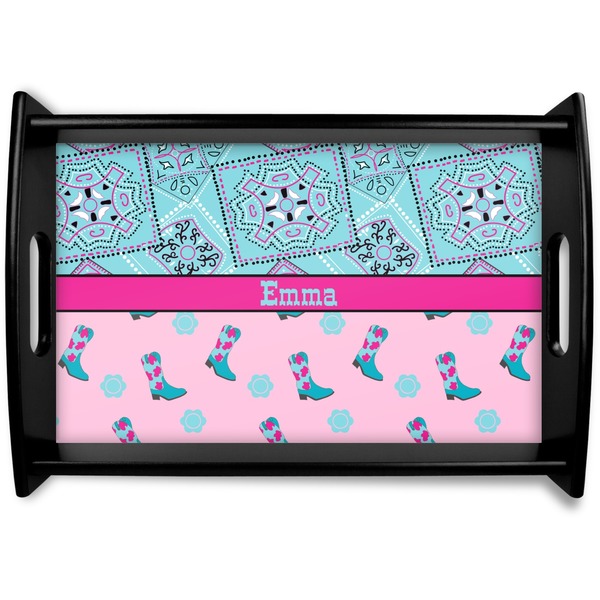 Custom Cowgirl Wooden Tray (Personalized)