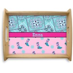 Cowgirl Natural Wooden Tray - Large (Personalized)