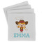 Cowgirl Absorbent Stone Coasters - Set of 4 (Personalized)