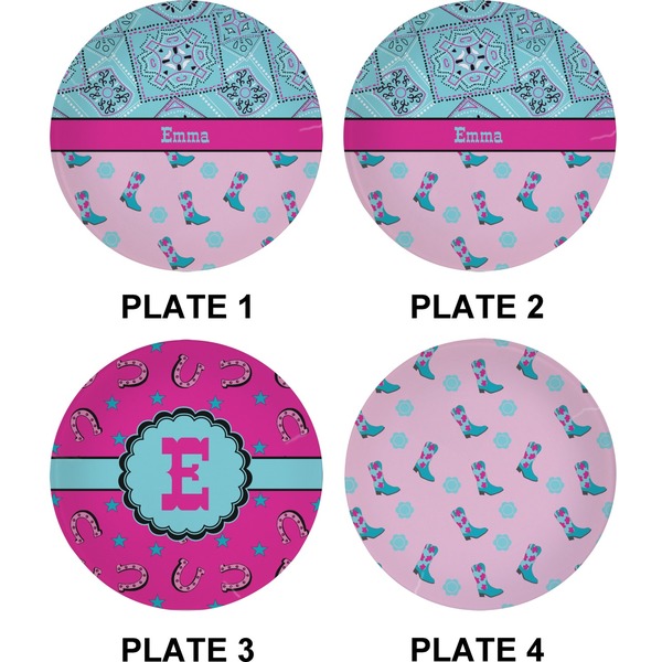 Cowgirl Set of Appetizer / Dessert Plates (Approval)