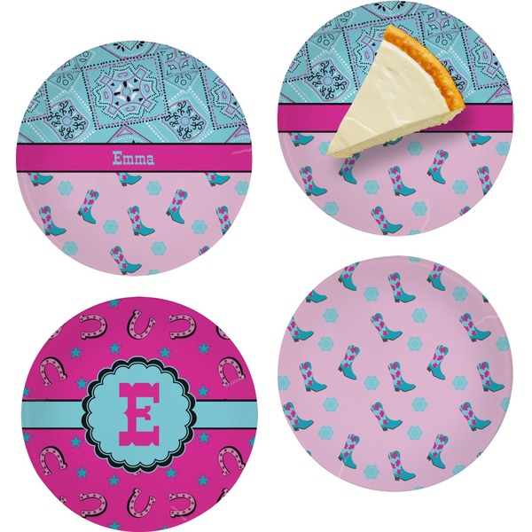 Cowgirl Set of Appetizer / Dessert Plates
