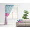 Cowgirl Sheer Curtain With Window and Rod - in Room Matching Pillow