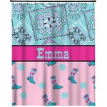 Cowgirl Extra Long Shower Curtain - 70"x84" (Personalized)