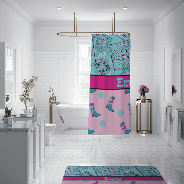 Cowgirl Shower Curtain - Custom Size