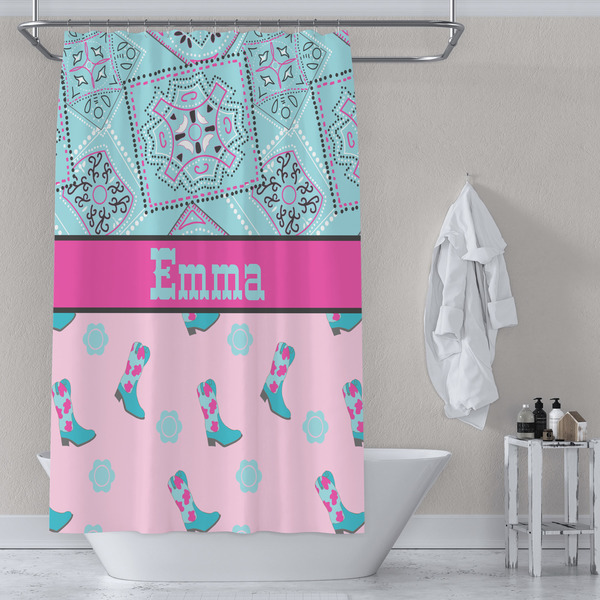 Cowgirl Shower Curtain Lifestyle