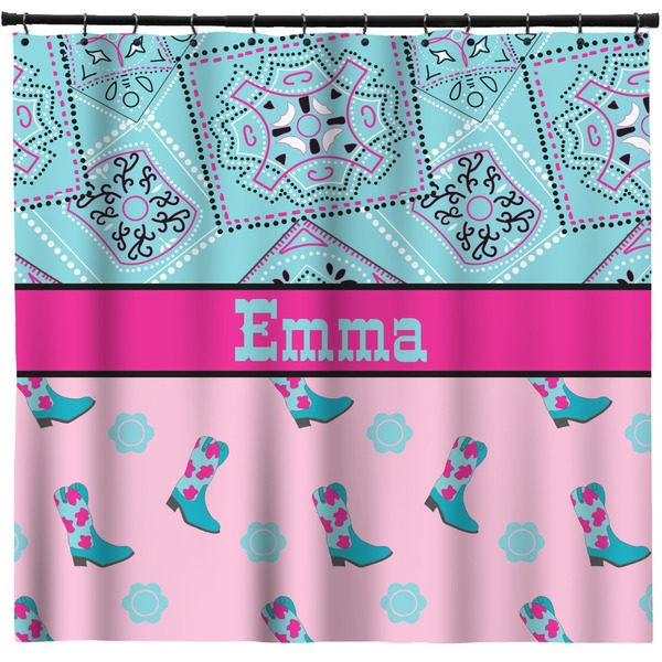 Custom Cowgirl Shower Curtain - Custom Size (Personalized)
