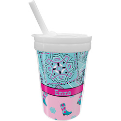 Cowgirl Sippy Cup with Straw (Personalized)