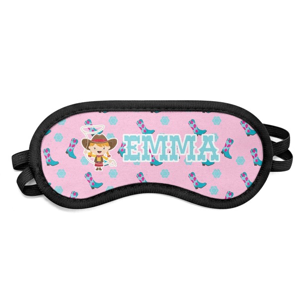 Custom Cowgirl Sleeping Eye Mask - Small (Personalized)
