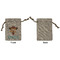Cowgirl Small Burlap Gift Bag - Front Approval