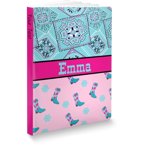 Custom Cowgirl Softbound Notebook - 5.75" x 8" (Personalized)