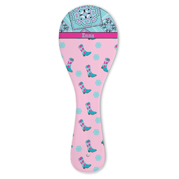 Custom Cowgirl Ceramic Spoon Rest (Personalized)