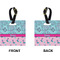 Cowgirl Square Luggage Tag (Front + Back)