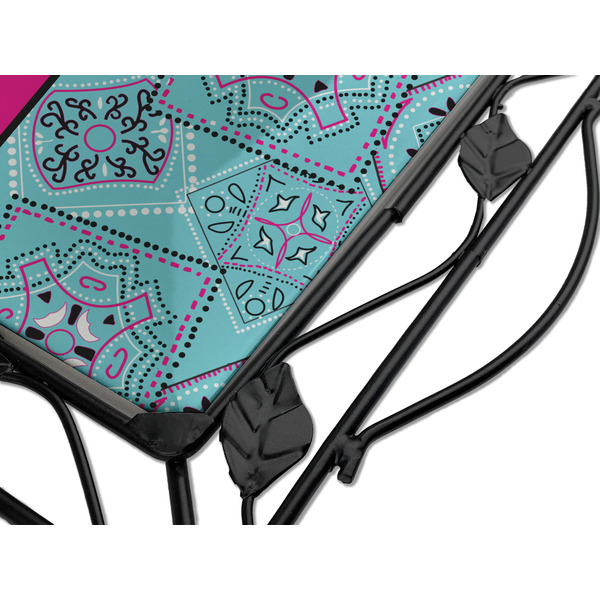 Cowgirl Square Trivet - Detail